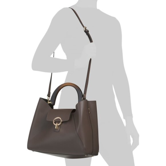 CLAUDIA Made In Italy Leather Satchel - Picture 4 of 4